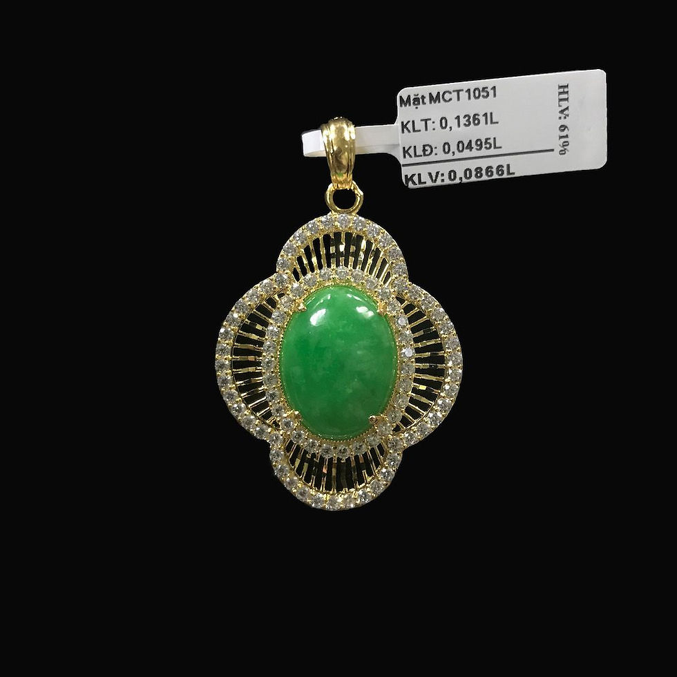 Mặt dây vàng đá Cẩm thạch VJC 610