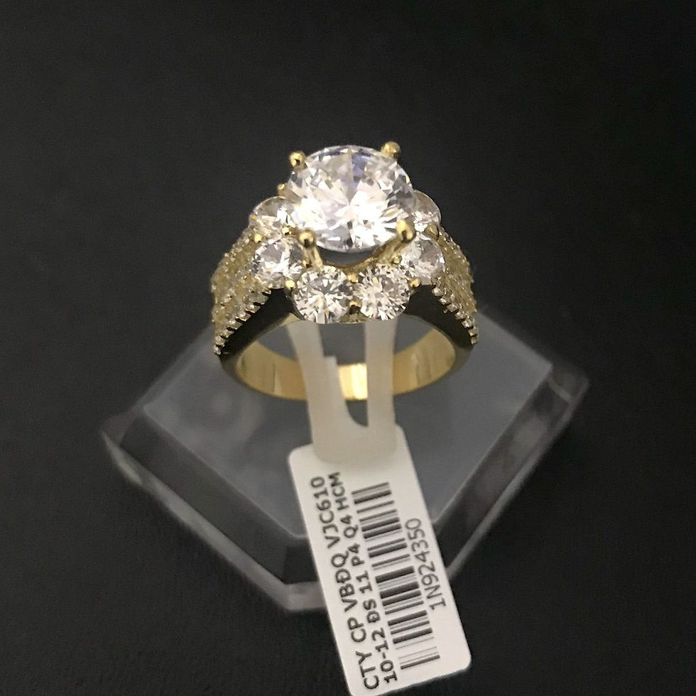 Thumbnail: Nhẫn nữ vàng đá trắng VJC 610