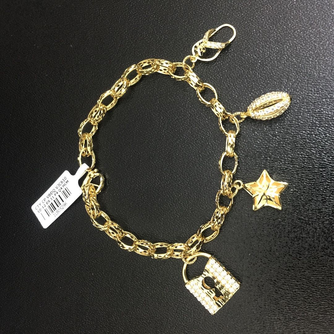 Lắc tay vàng chiếc khoá VJC 610