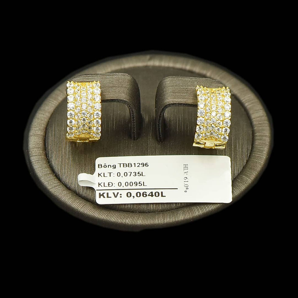 Bông tai Vàng đá trắng VJC 610