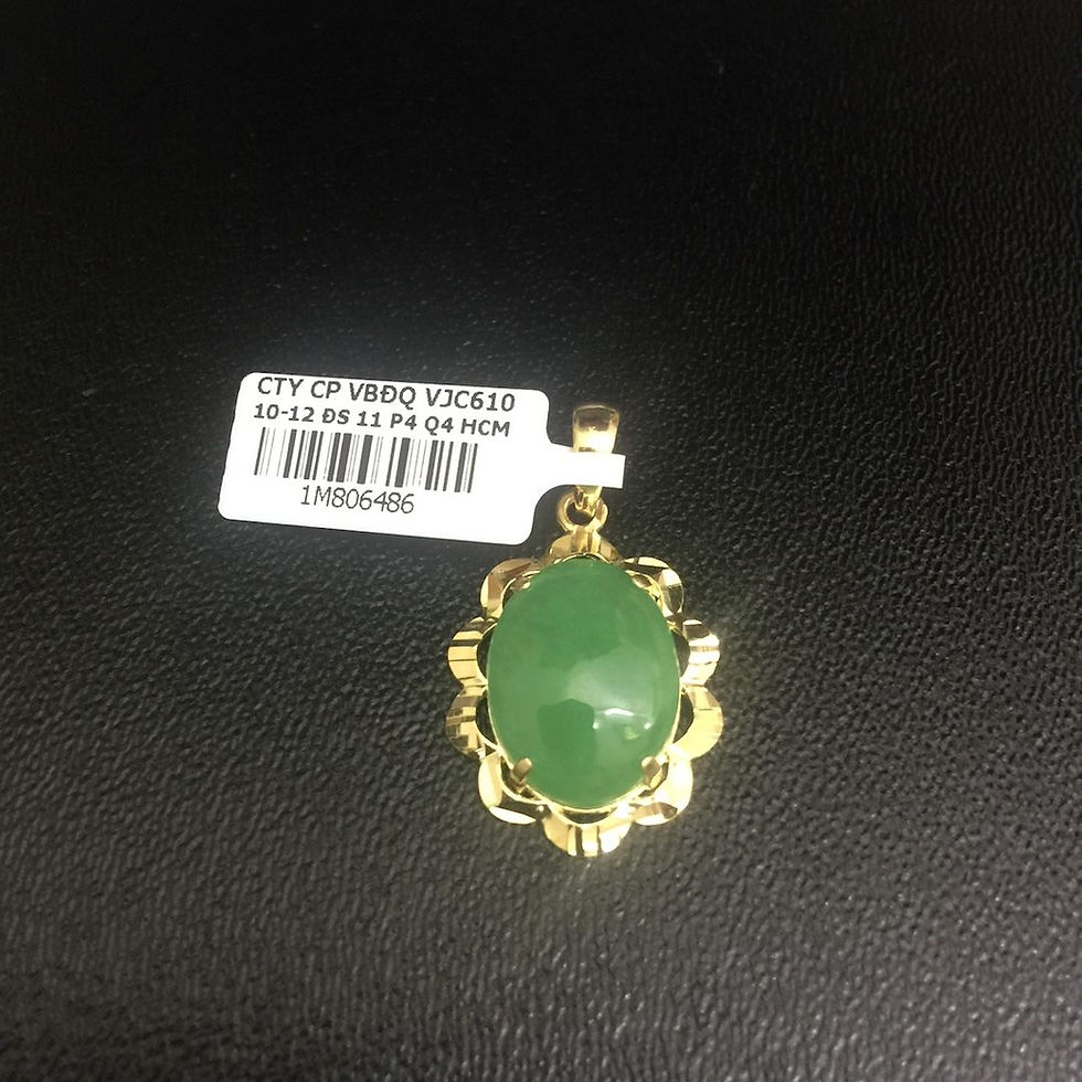 Mặt dây chuyền vàng đá cẩm thạch VJC 610