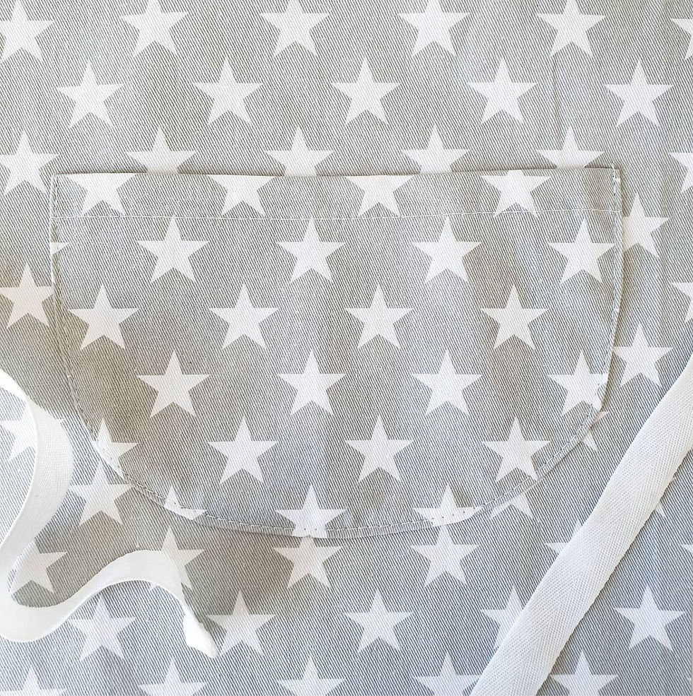 Thumbnail: Grey & White Star Kids' Apron 