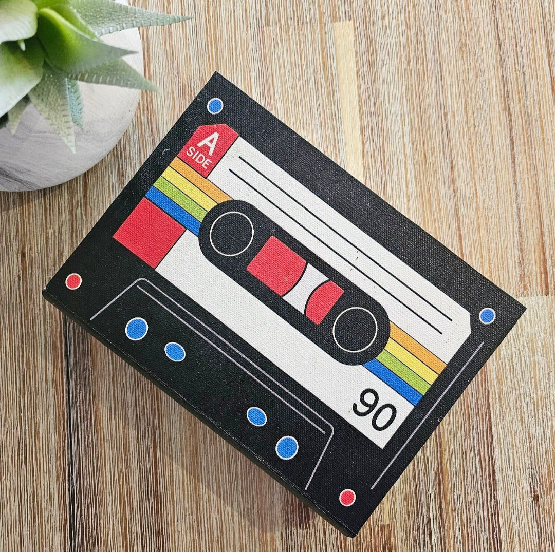 Retro Cassette Shaped Storage Book