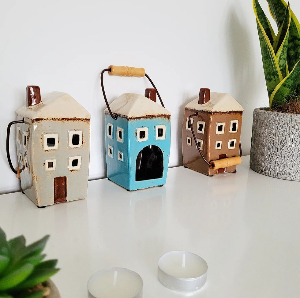 Thumbnail: Brown House Tealight Holder