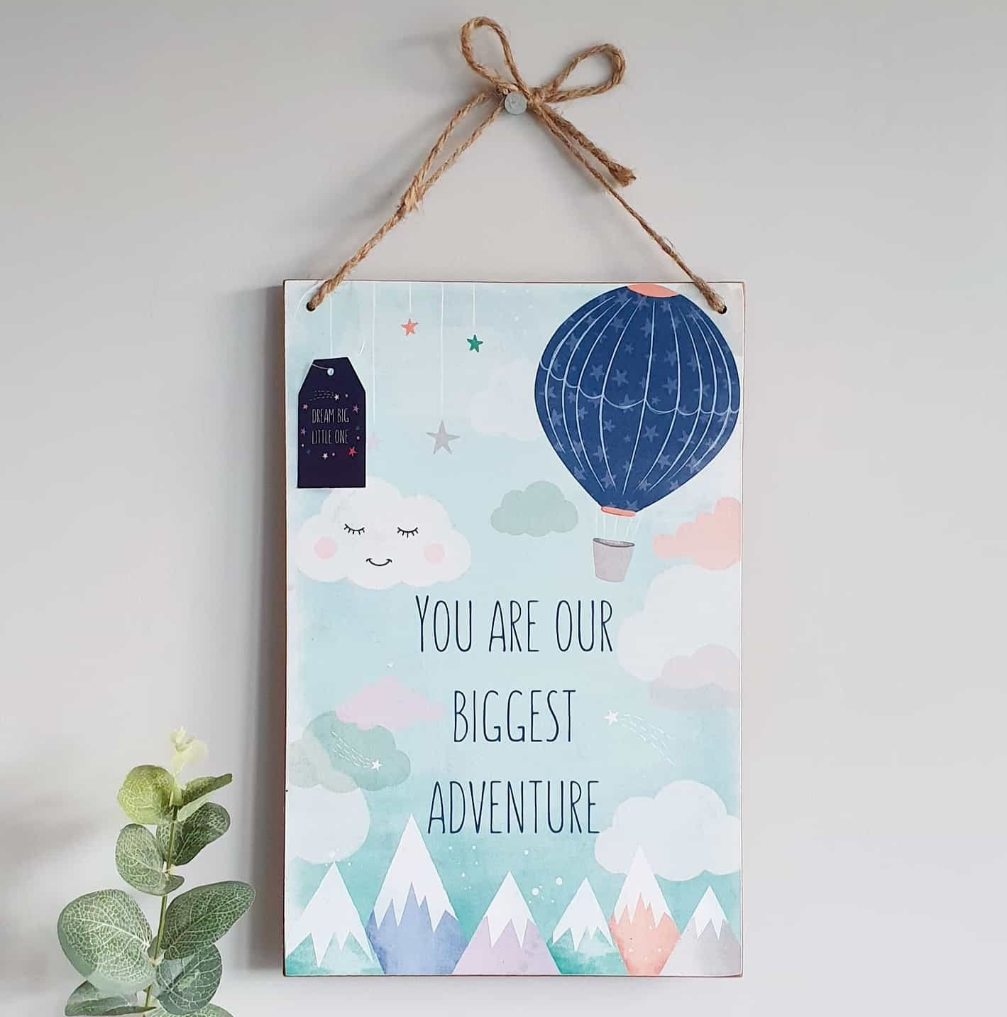 Biggest Adventure Plaque