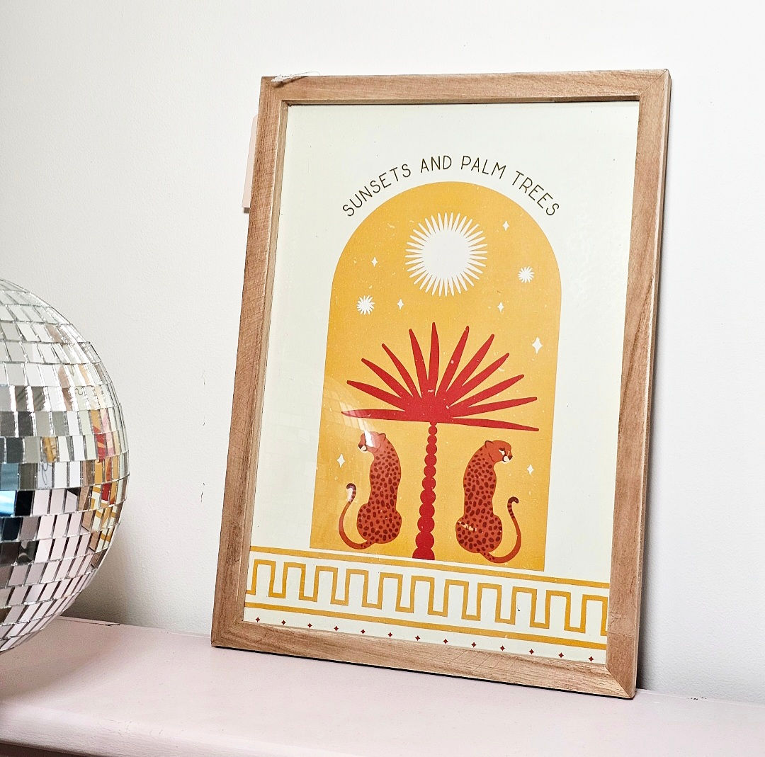 Sunsets & Palm Trees Framed Print