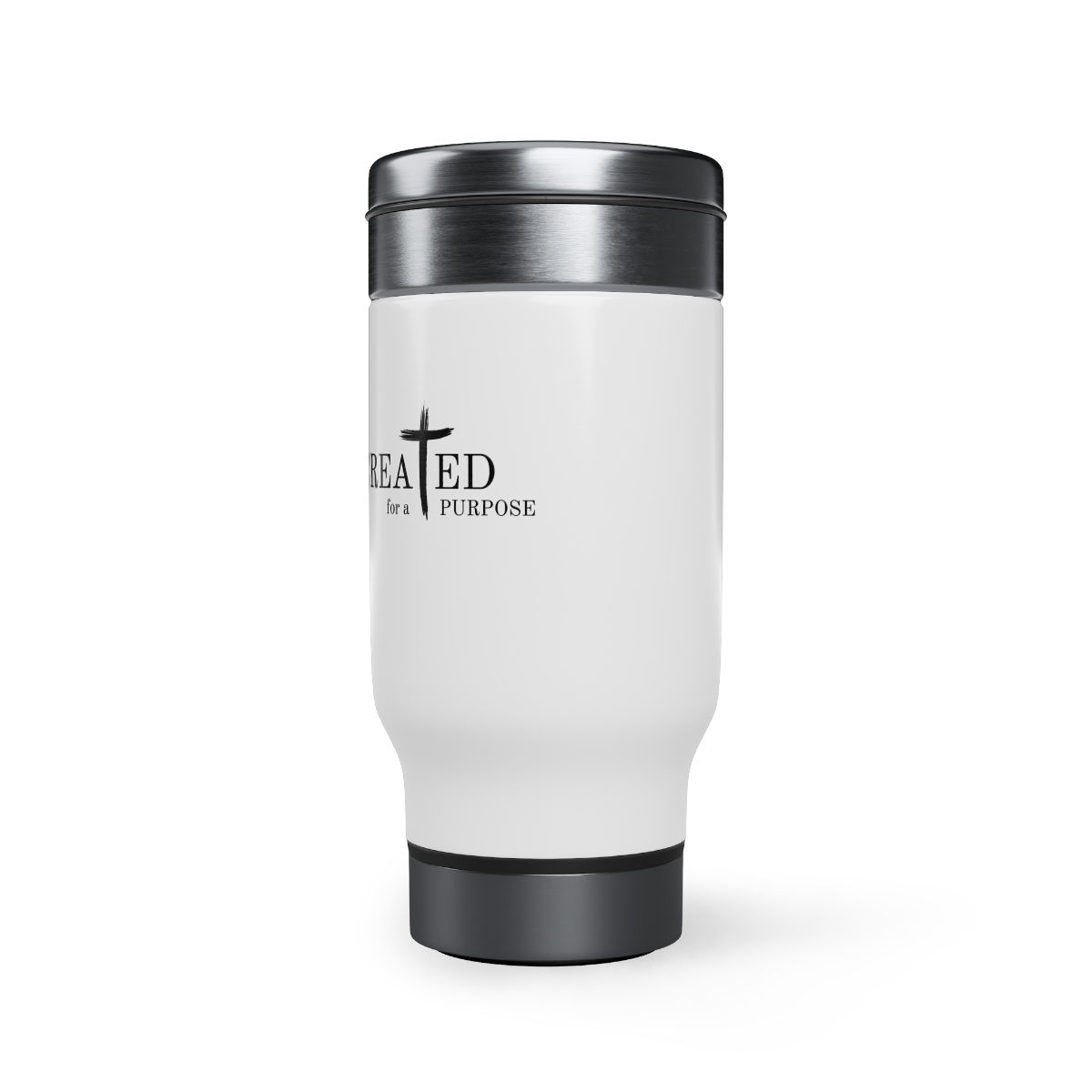 Stainless Steel Travel Mug with Handle, 14oz