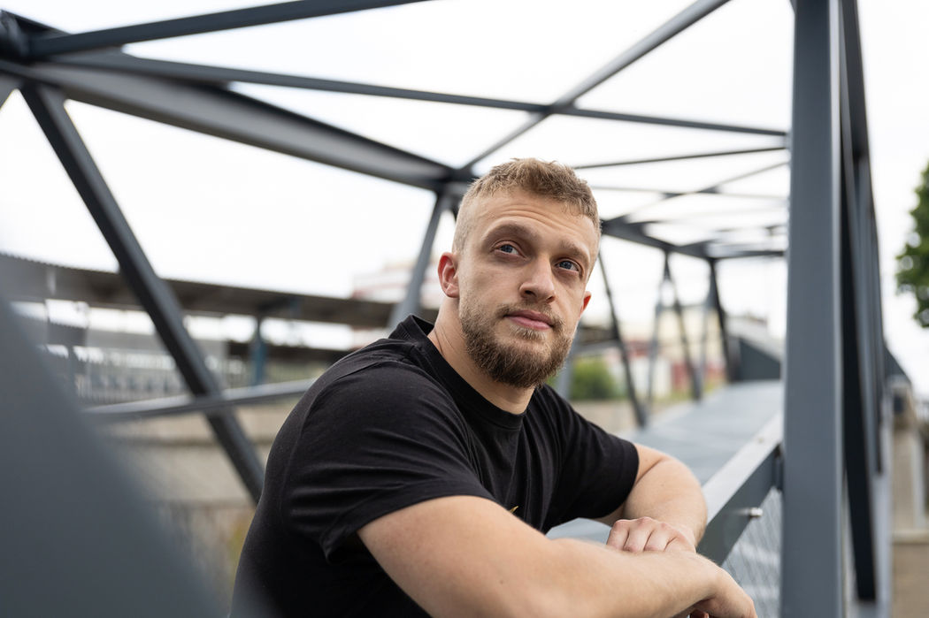 Osobní trenér Olivier Hutter – portrét v exteriéru, Praha