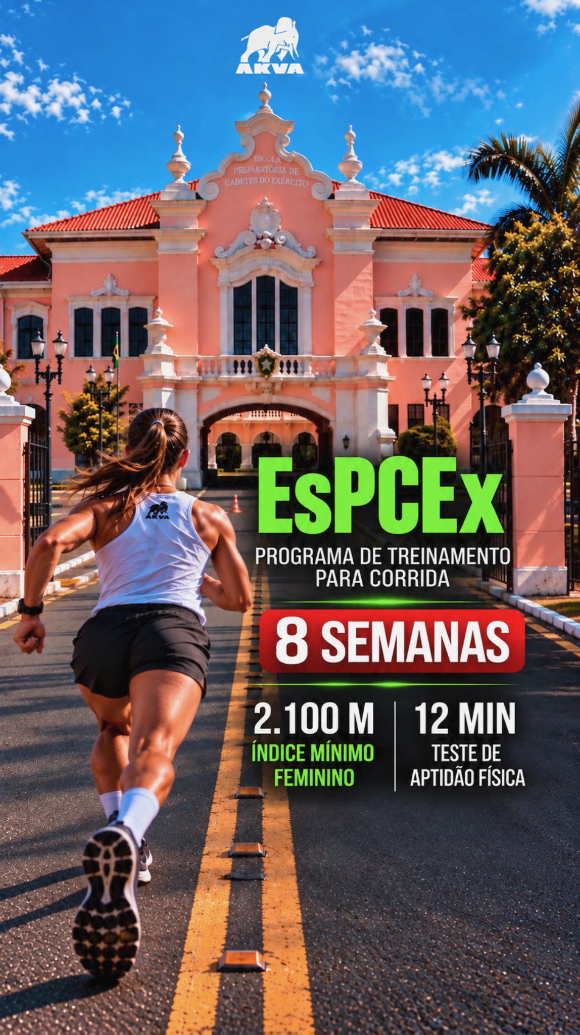 TAF EsPCEx – Corrida Feminina | Programa de 8 Semanas