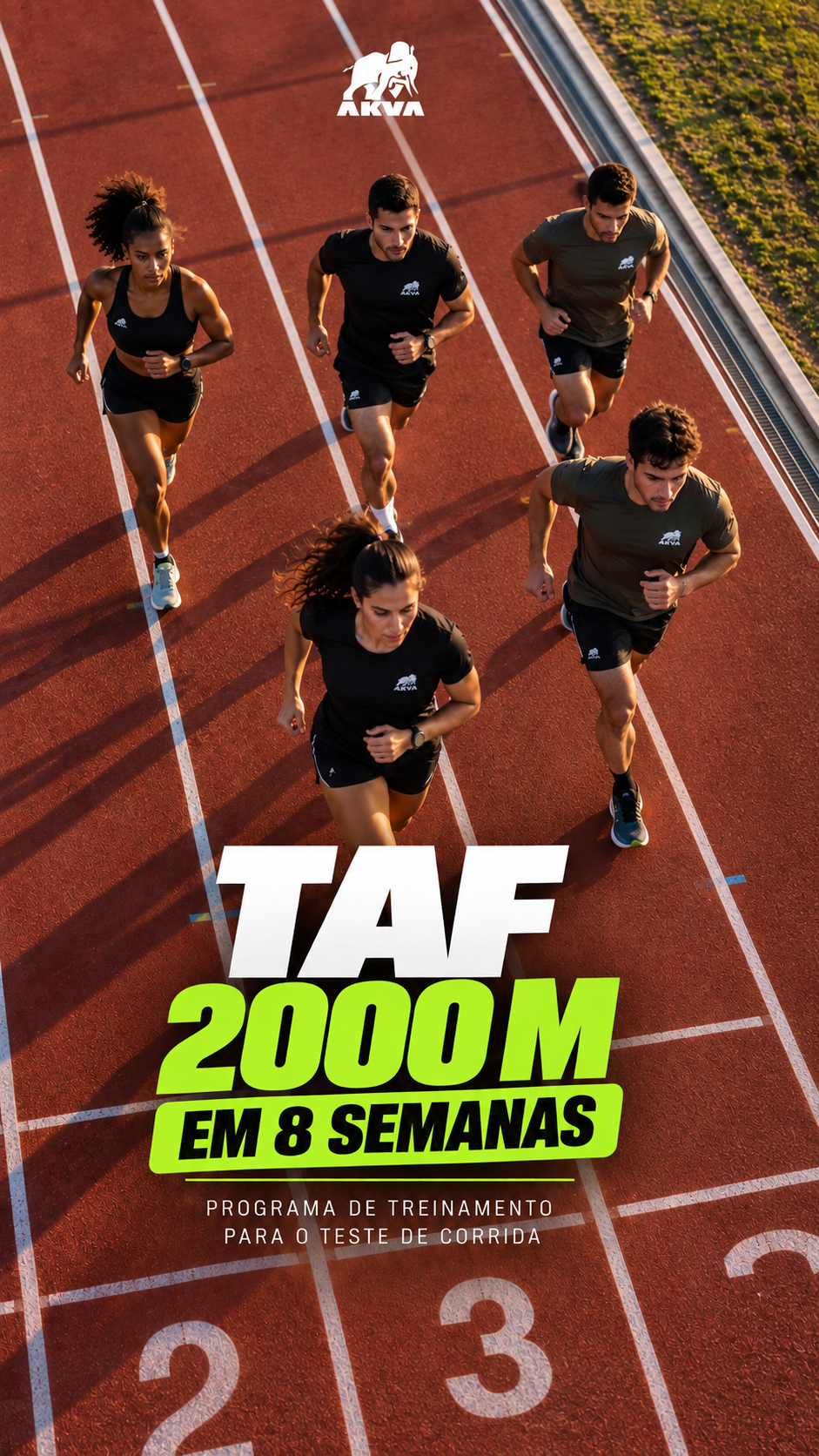 TAF – Corrida 2000m - 12 Minutos | Programa de 8 Semanas