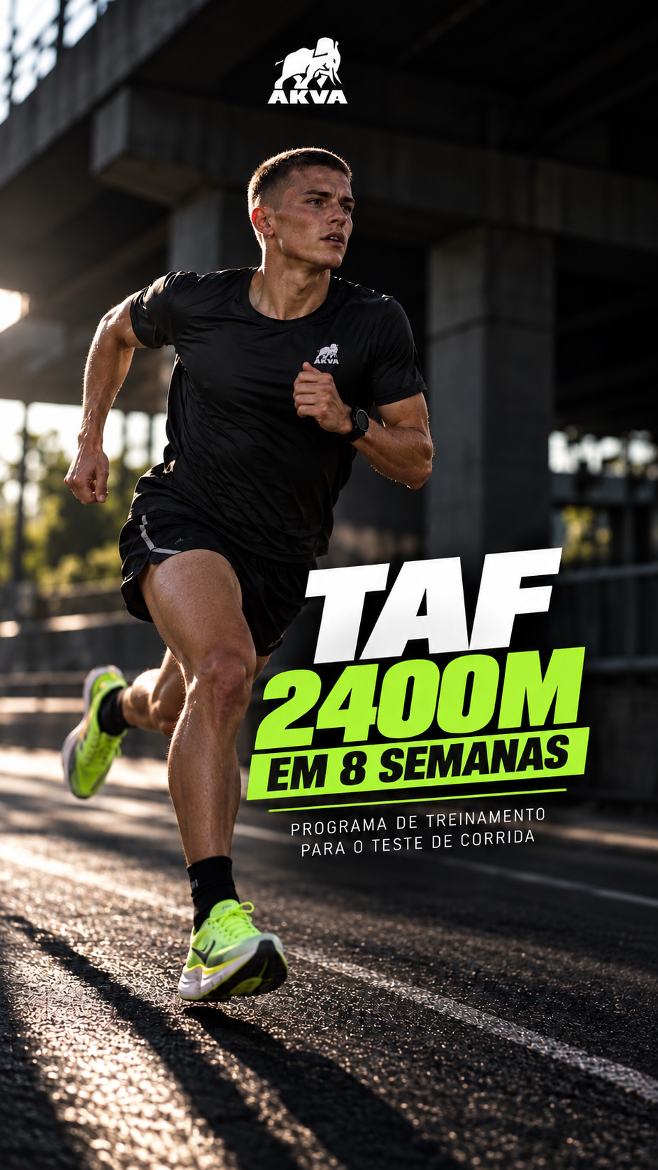 TAF – Corrida 2400m - 12 Minutos | Programa de 8 Semanas