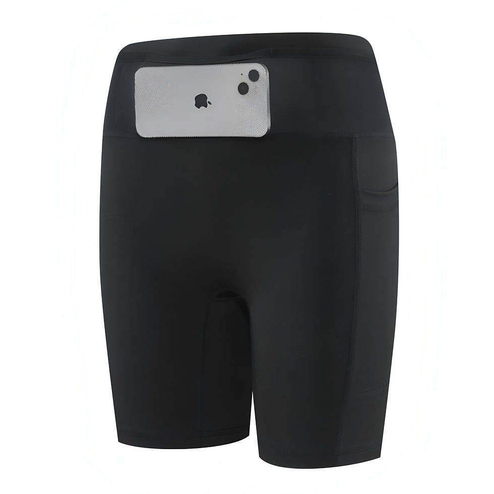 Thumbnail: Men's Compression Running Shorts with Side Pockets & Phone Support