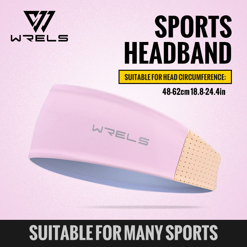 Thumbnail: WRELS Anti-Slip Sports Headband Sweat Absorbing Headband Breathable Fitness Runn