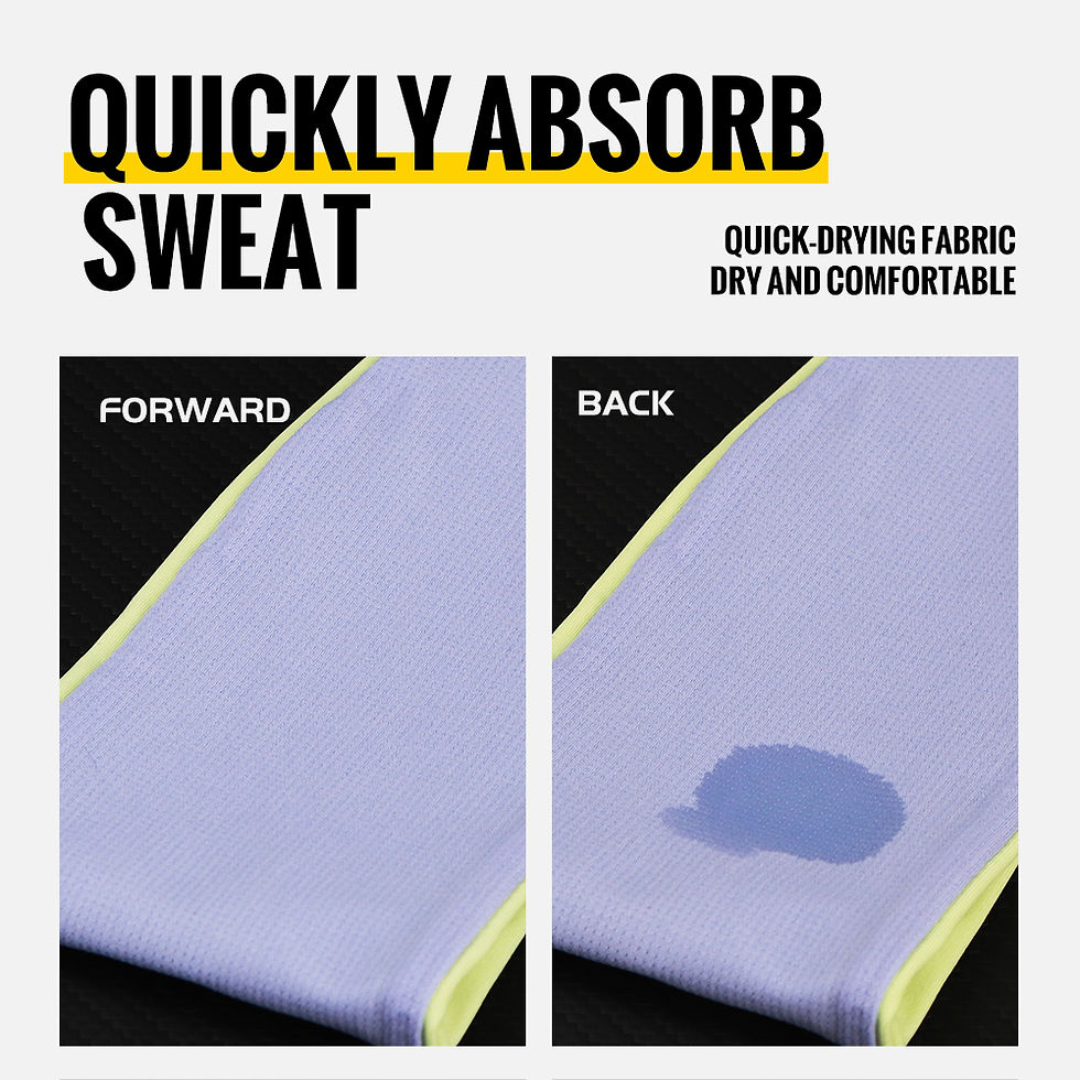 Thumbnail: WRELS Anti-Slip Sports Headband Sweat Absorbing Headband Breathable Fitness Runn