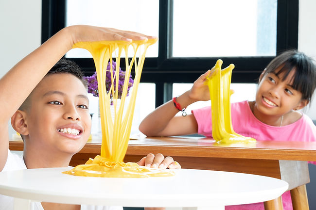 Kids Playing Slime