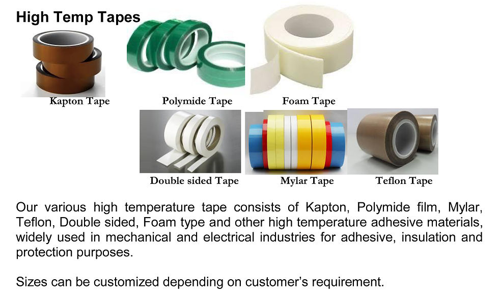 HIGH TEMP TAPES