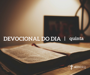 Devocional quinta: Acertos de contas