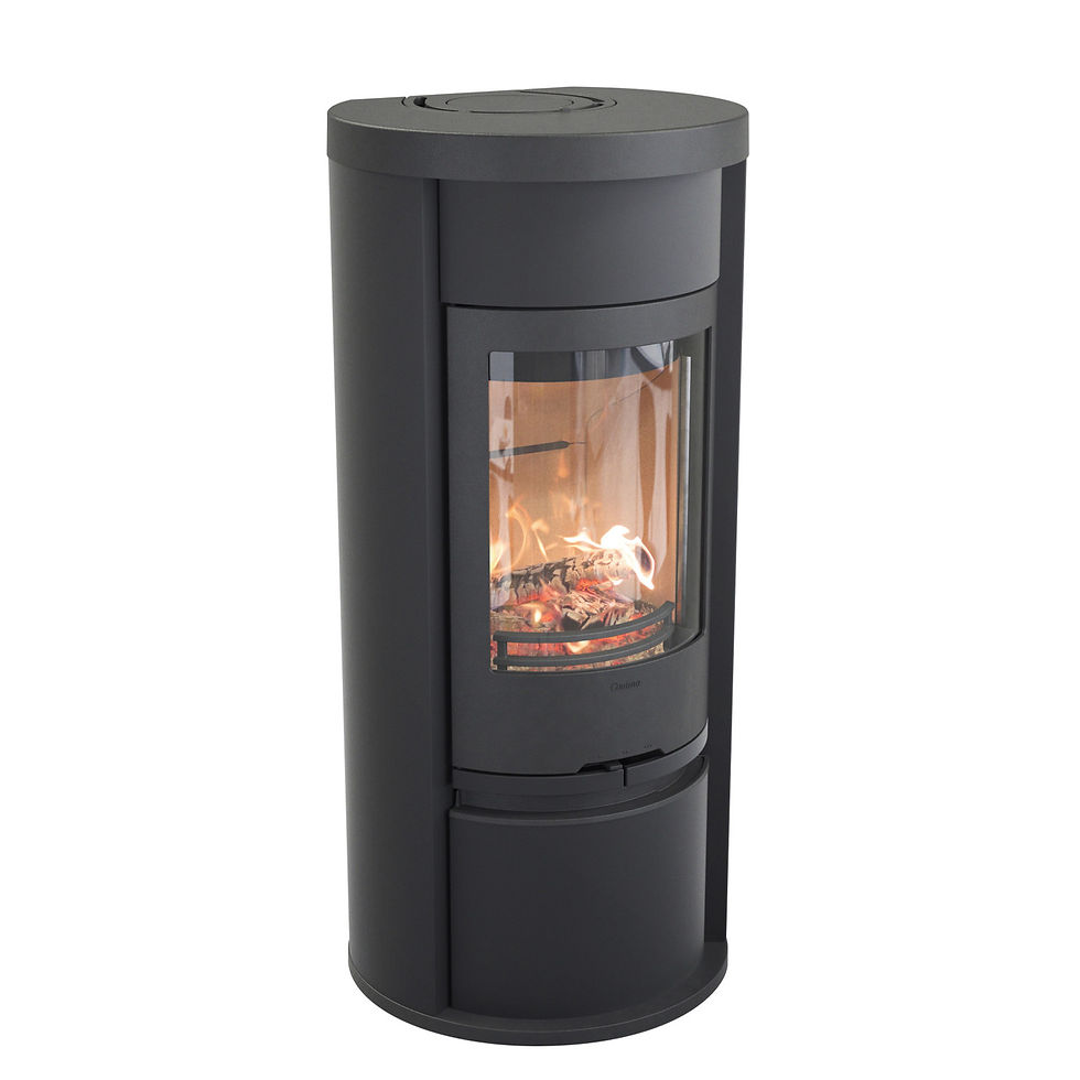 Contura 620 Wood Burning Stove 6kW with burning logs
