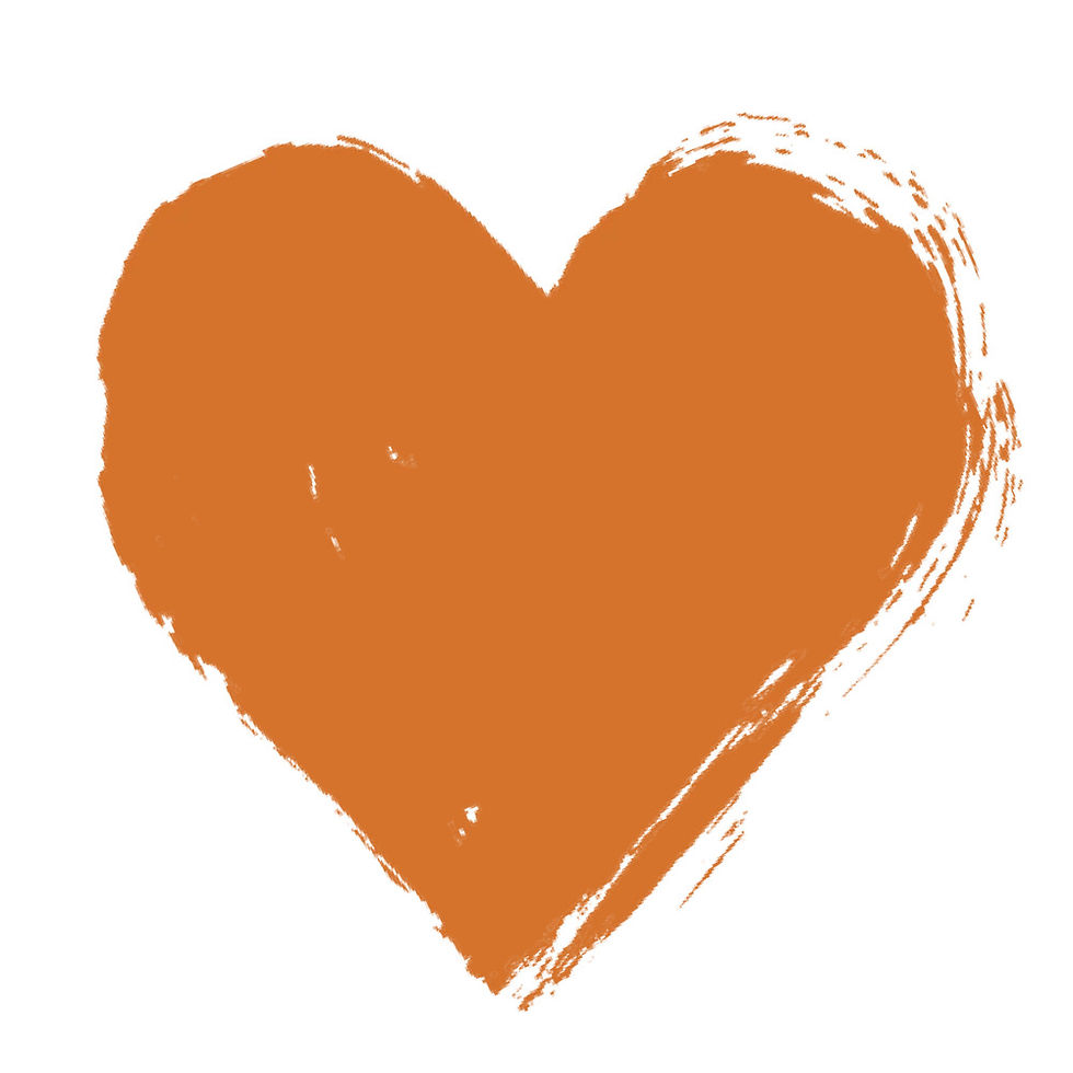 McFee trim paint swatch in a hand-painted heart shape.