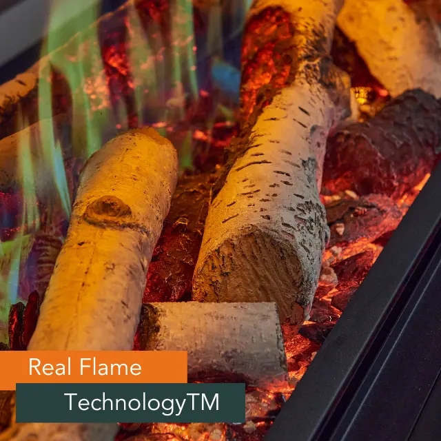 Thumbnail: Luminosa 150 2kW Real Flame Technology electric stove logs