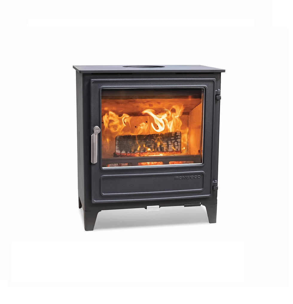 Ironwood Thaw 5kw Eco-design woodburning stove with fire