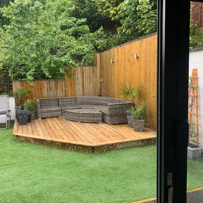 Decking in the garden