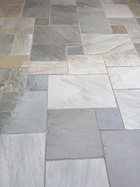 close up of large grey stones