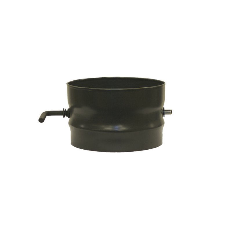 100mm matt black vitreous enamel damper pipe section