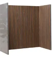 Capital Nut wood-slatted Black Stove Chamber liner