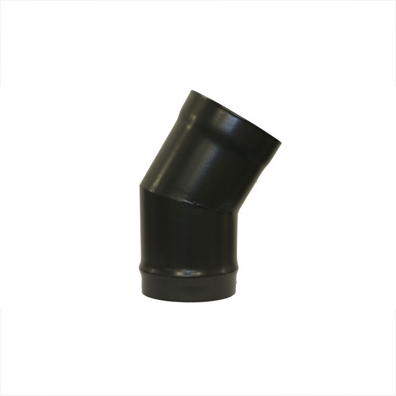 Matt Black Vitreous Enamel 100mm 30 Degree Bend