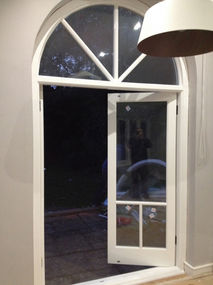 white door open
