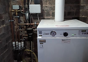 The new boiler and system upgrade