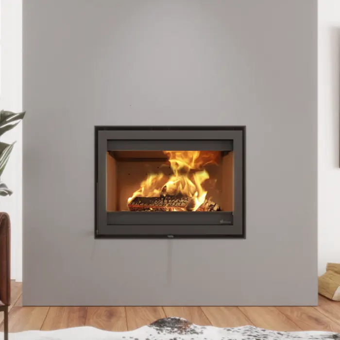 Dik Geurts Instyle 800V Next inset wood burning stove.