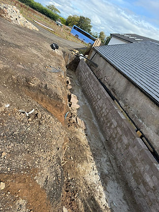 Drainage around the house