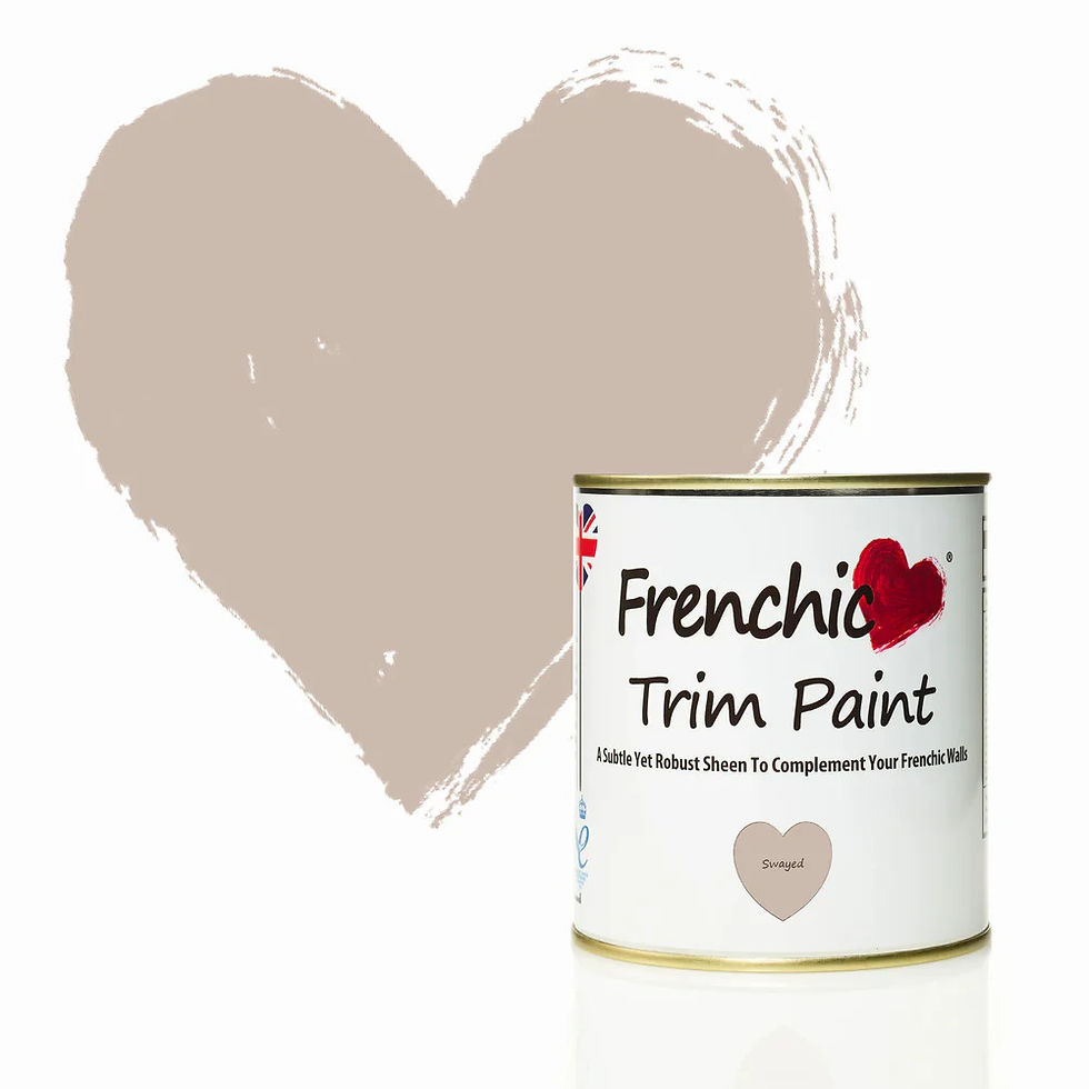 Frenchic Swayed Trim Paint tin with heart swatch