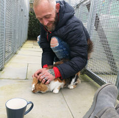 Gregg with cat