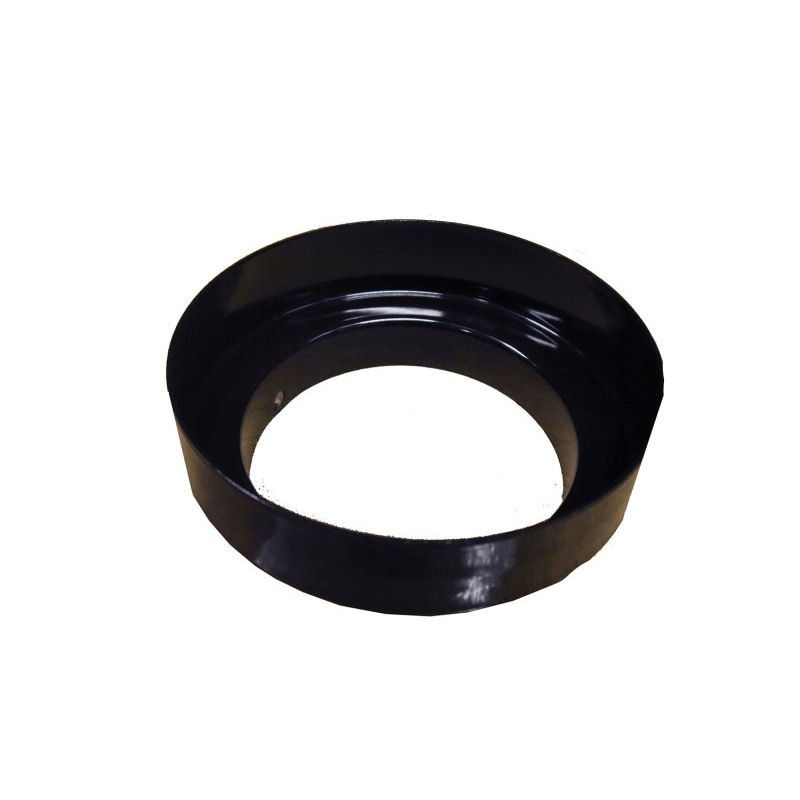 125mm-150mm Gloss Black Vitreous Enamel Spun Adaptor