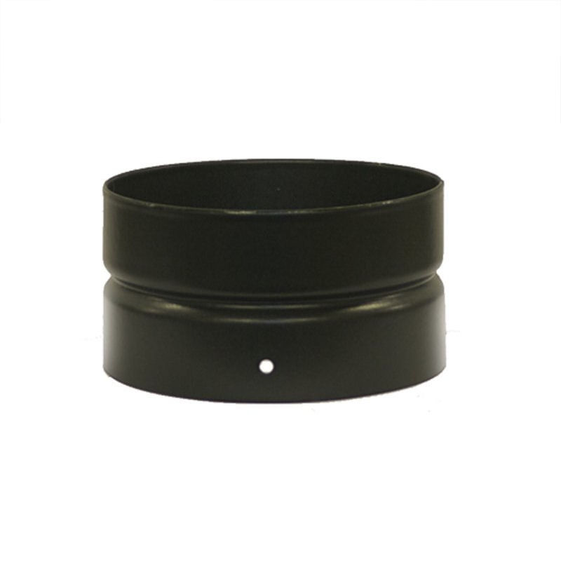 Matt Black Vitreous Enamel 100mm Diameter Double Socket