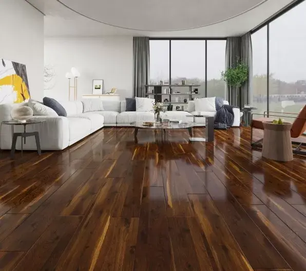 Modern living room with Kansas Oak laminate flooring