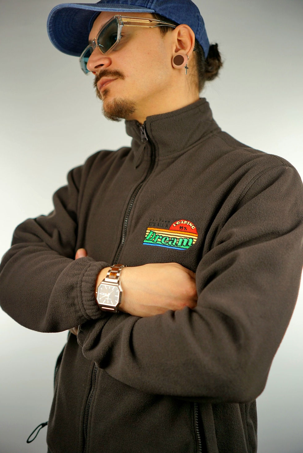 Miniaturbild: Ruff Brothers Half Zip Sweater "RB Sports" mit Sticklogo