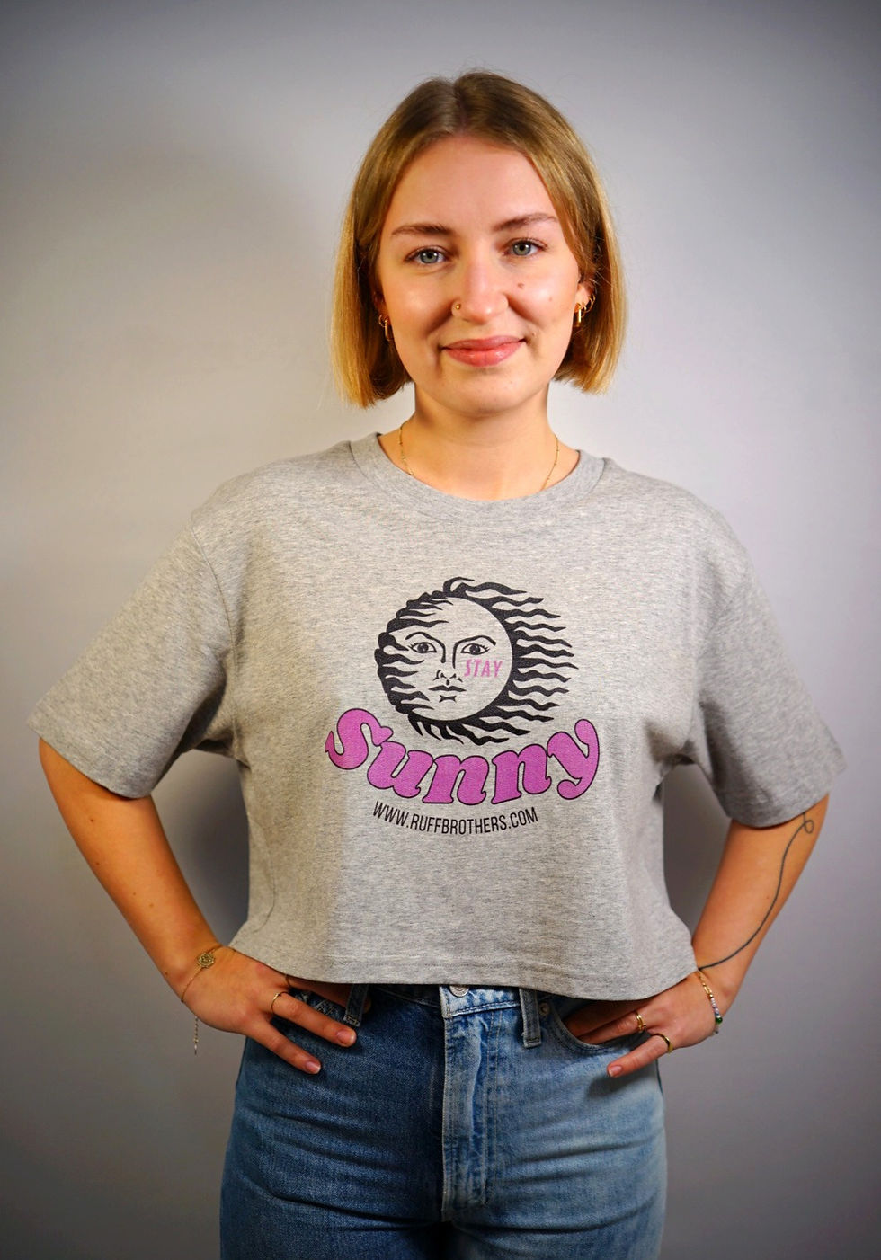 Ruff Brothers Crop Top "STAY SUNNY"