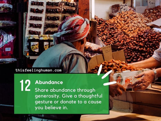 Daily Mood Journal - Share Abundance Through Generosity
