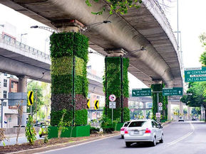 Metro verde y hasta la calle 100: Columnas del metro de Bogotá no serán un orinal, serán jardines colgantes con pantallas publicitarias