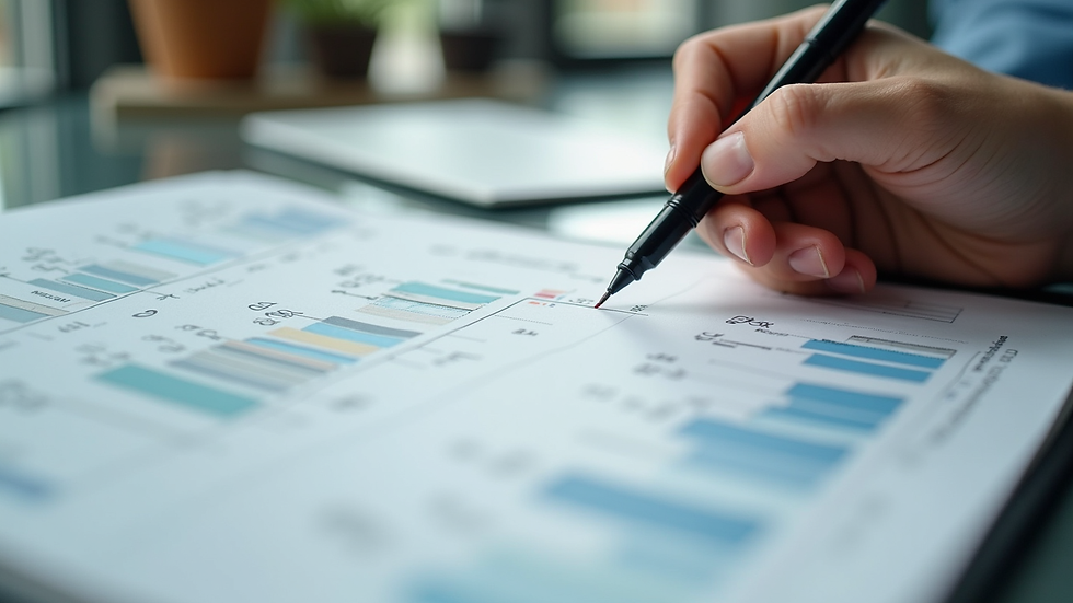Close-up view of a hand writing on a business model canvas with a marker
