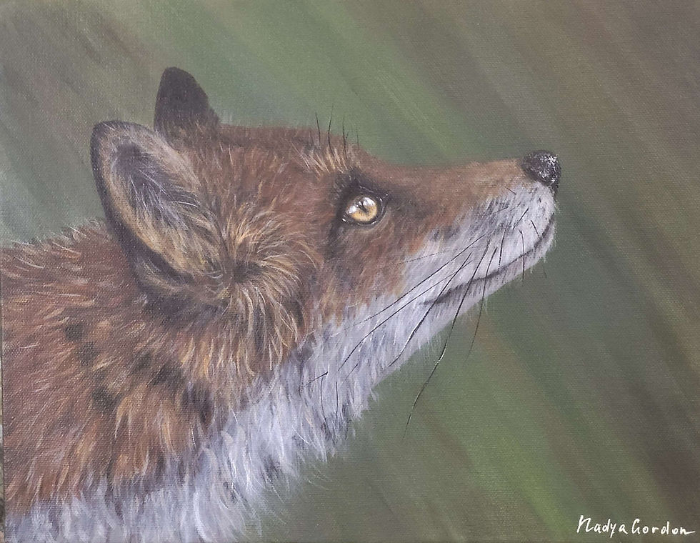 Thumbnail: Red Fox Original Painting by Nadya Gordon 