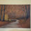 Thumbnail: Original Fall Landscape Acrylic Painting | Path with Red Foliage | 12x16" 