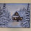 Thumbnail: Cozy Cabin in the Snow Painting | 8x10 Winter Landscape Acrylic on Canvas 