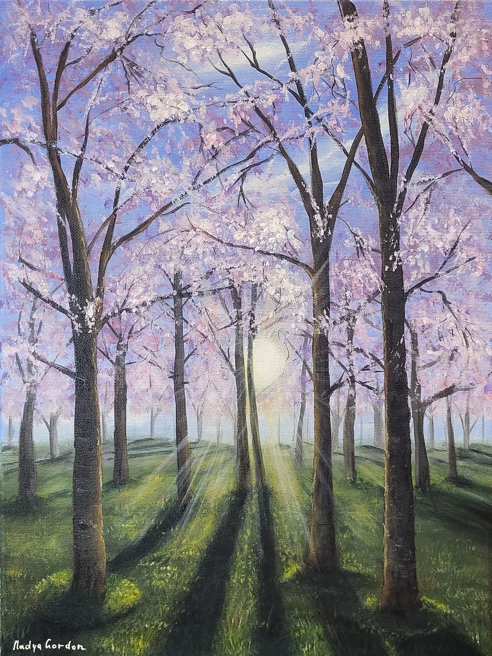 Thumbnail: Cherry Blossoms Painting