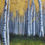 Thumbnail: Golden Birch Tree Forest Painting 12x16 inches 