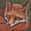 Thumbnail: Amber Eyes – Fox Original Acrylic Painting, Wildlife Wall Art, Red Fox  Painting